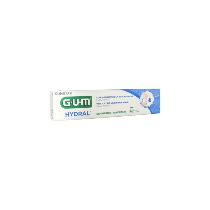 Dentifrice GUM Hydral 75ml pour sécheresse buccale