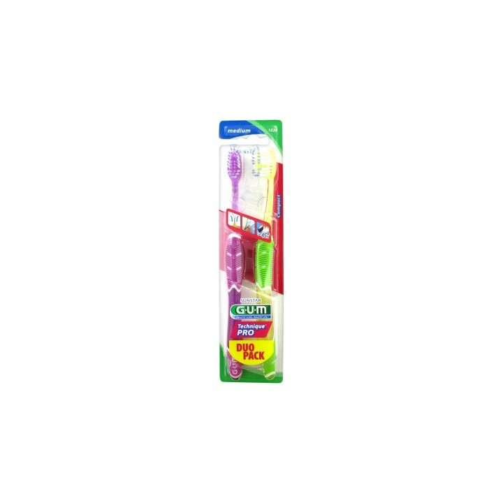 Brosses à dents GUM Technique Pro Duo Pack