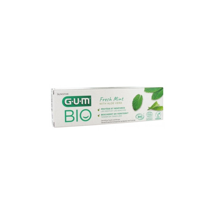 Dentifrice GUM Menthe Fraîche Aloe Vera Bio