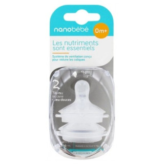 Tétines Nanobébé Béaba 0 mois et +