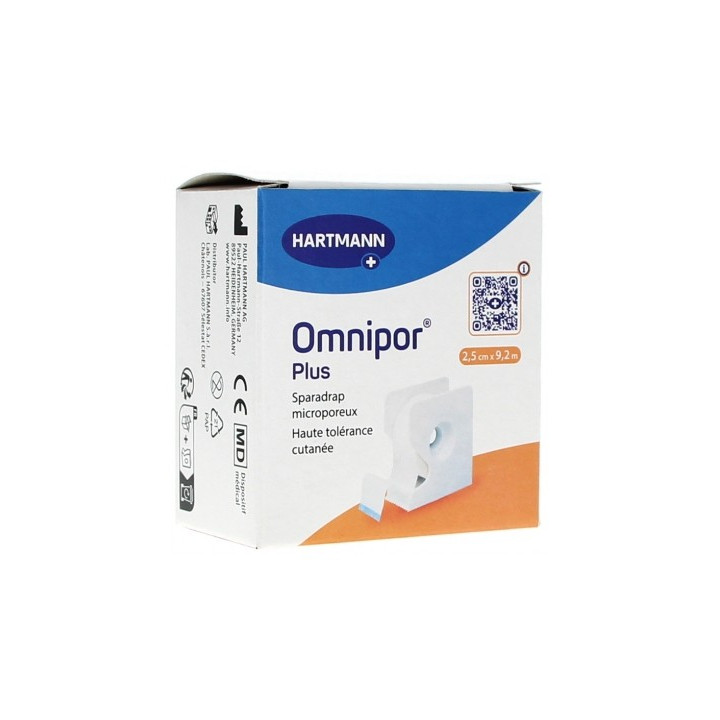 Sparadrap microporeux hypoallergénique Hartmann Omnipor Plus