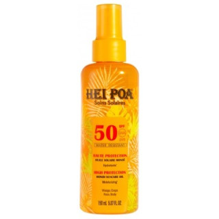 Huile Solaire Monoï SPF50 Hei Poa - Protection solaire haute performance