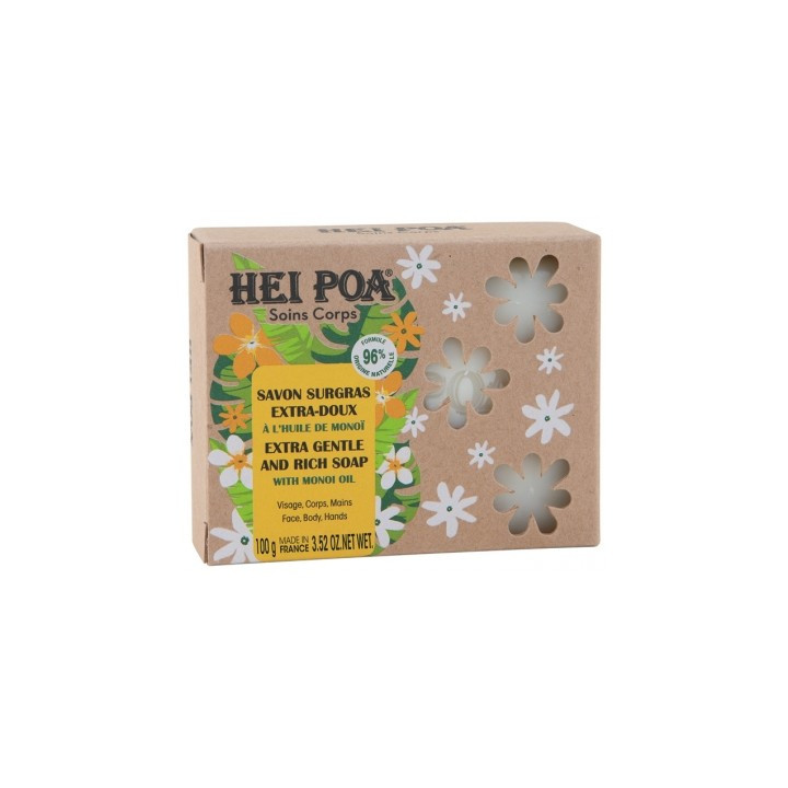 Savon Surgras Extra-Doux Hei Poa 100g