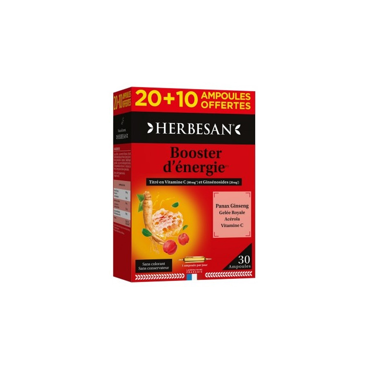 Herbesan Panax Ginseng, Gelée Royale, Vitamine C & Acérola