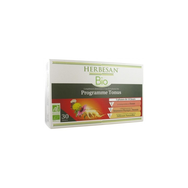 Herbesan Programme Tonus Bio - Complément Alimentaire Biologique