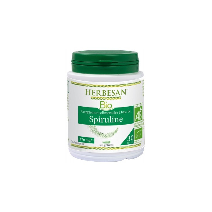 Spiruline Bio Herbesan - Complément alimentaire naturel