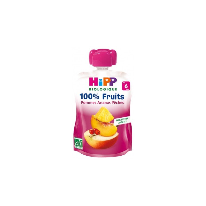 Gourde HiPP 100% Fruits Bio 90g