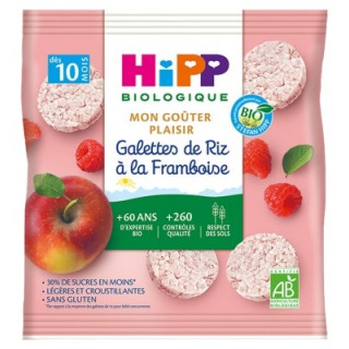 Galettes de riz bio à la framboise pour bébés
