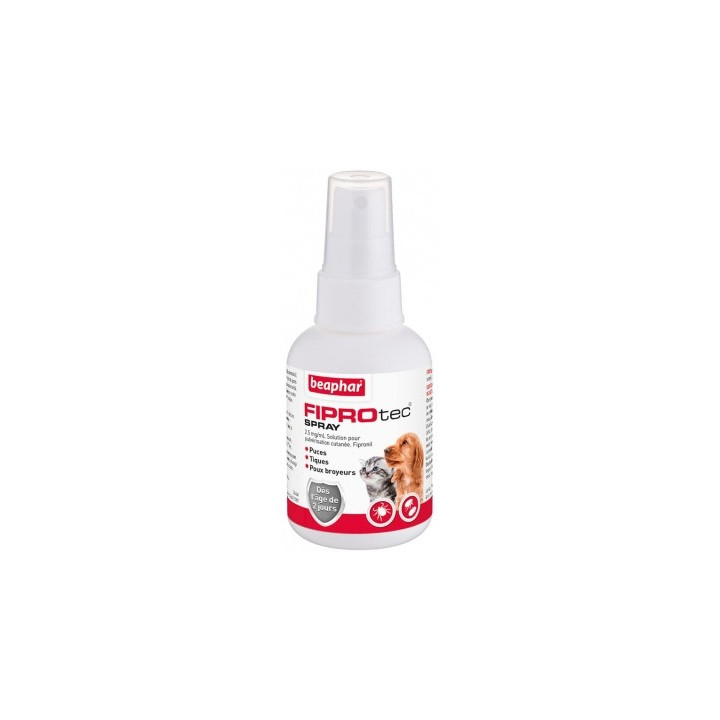 Beaphar Fiprotec Spray Antiparasitaire pour chiens et chats