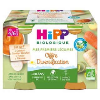 Purées de légumes bio pour bébés