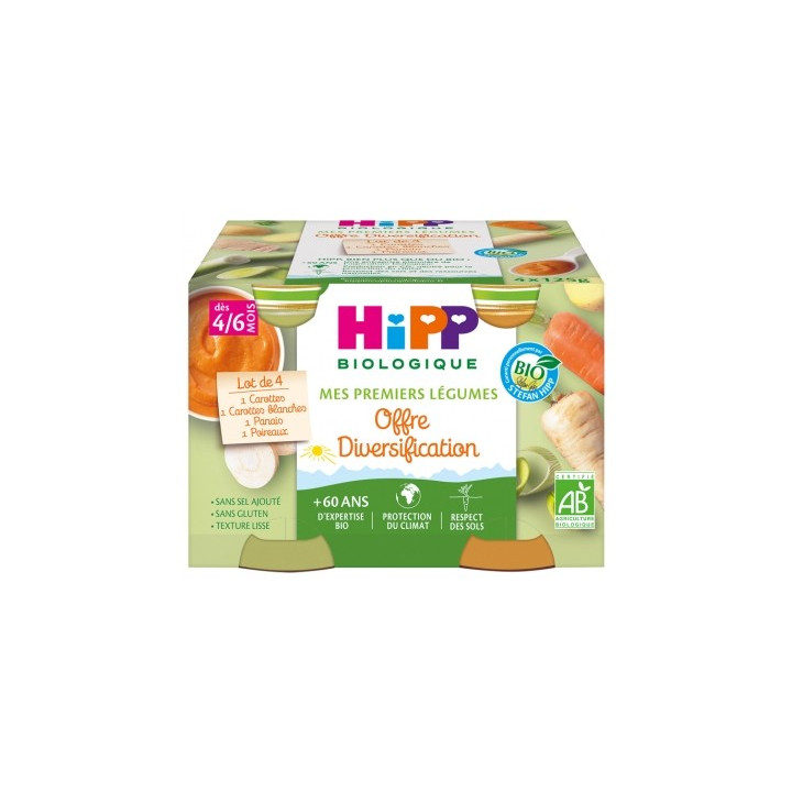 Purées de légumes bio pour bébés