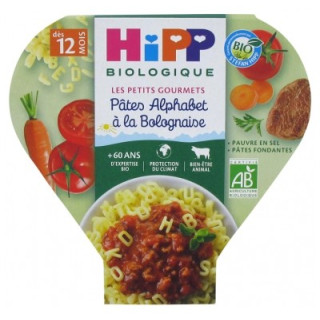 Pâtes Alphabet à la Bolognaise Bio pour bébés