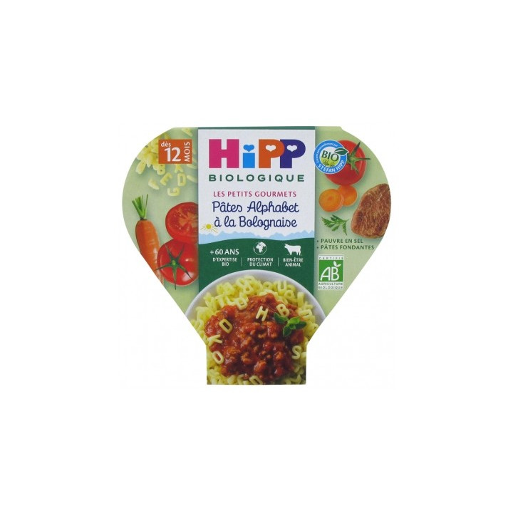 Pâtes Alphabet à la Bolognaise Bio pour bébés
