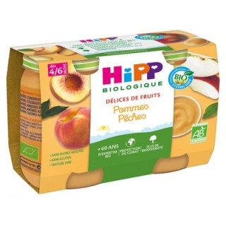 Purée de Fruits Bio pour Bébés - HiPP Délices de Fruits