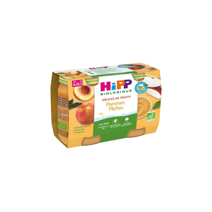 Purée de Fruits Bio pour Bébés - HiPP Délices de Fruits