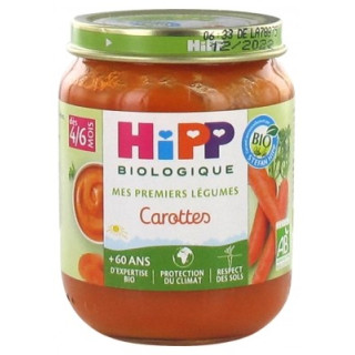 Purée de carottes bio pour bébés