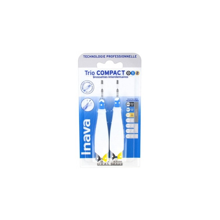 Inava Trio Compact - Brossettes interdentaires pour une hygiène bucco-dentaire optimale