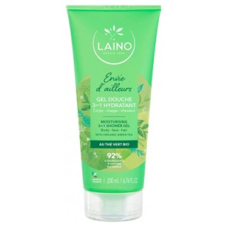 Gel douche 3en1 Laino au thé vert bio - Soin hydratant