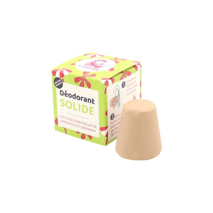 Déodorant Solide Lamazuna Bergamote et Géranium