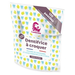 Dentifrice à croquer Lamazuna - Gingembre et Citron Bio