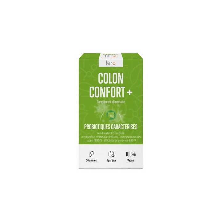 Léro Colon Confort+ - Complément alimentaire pour la flore intestinale