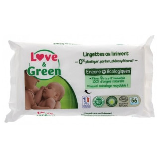 Lingettes Love & Green pour bébé