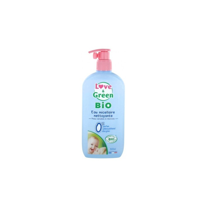 Eau Micellaire Nettoyante Bio Love & Green 500 ml