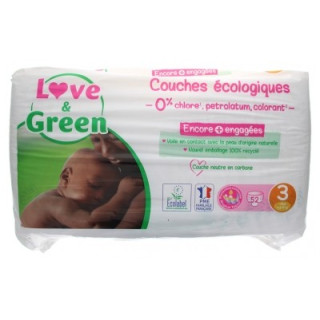 Couches Love & Green hypoallergéniques taille 3