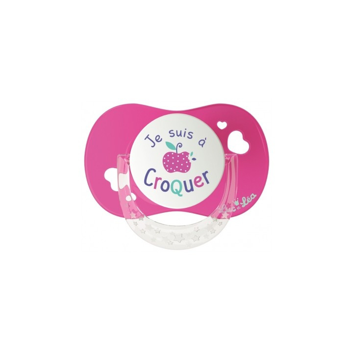 Sucette Luc et Léa en silicone pour bébés de 18 mois et plus