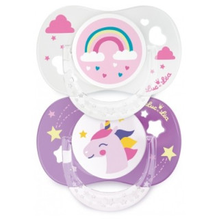 Sucettes Luc et Léa en silicone pour bébés de plus de 18 mois