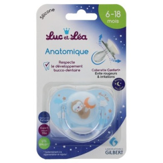 Sucette Luc et Léa Silicone Anatomique pour Nuit