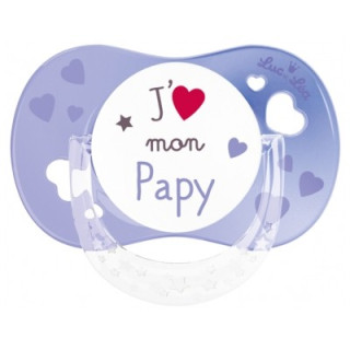 Sucette silicone anatomique Luc et Léa 6-18 mois