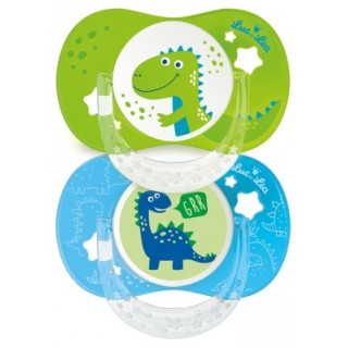 Sucettes Luc et Léa 2 Sucettes Silicone Anatomiques