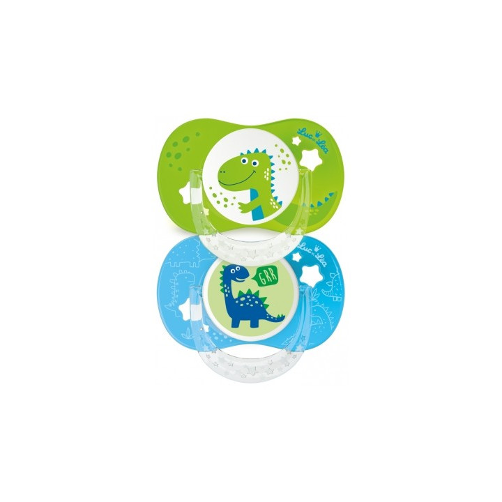 Sucettes Luc et Léa 2 Sucettes Silicone Anatomiques