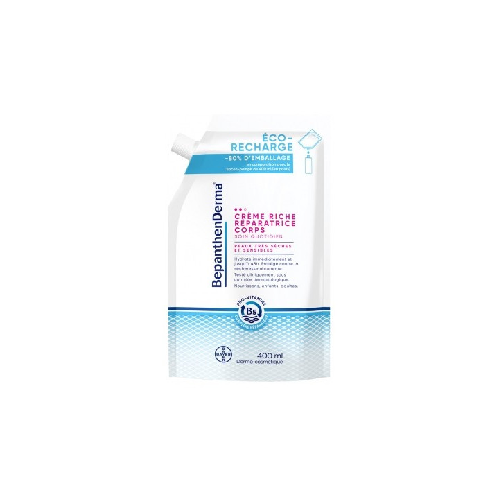 Crème Riche Réparatrice Corps Bepanthen Derma 400 ml