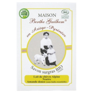Savon Surgras Lait de Chèvre Alpine Bio - Maison Berthe Guilhem