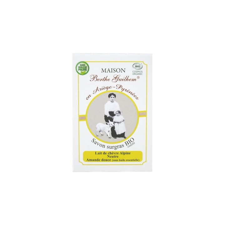 Savon Surgras Lait de Chèvre Alpine Bio - Maison Berthe Guilhem