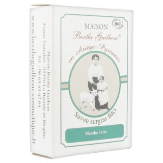 Savon Surgras Bio Menthe Verte - Maison Berthe Guilhem