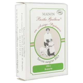 Savon Surgras Bio Olive Romarin 100g - Maison Berthe Guilhem