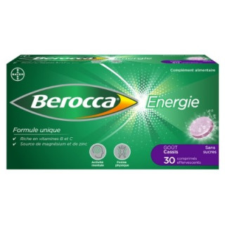 Berocca Énergie Goût Cassis - Complément Alimentaire Effervescent