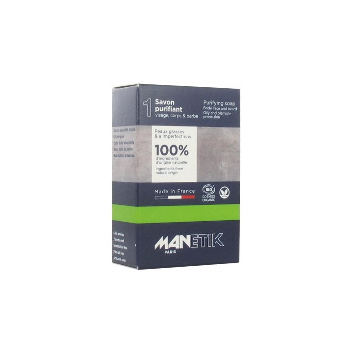 Savon purifiant Manetik pour peaux grasses