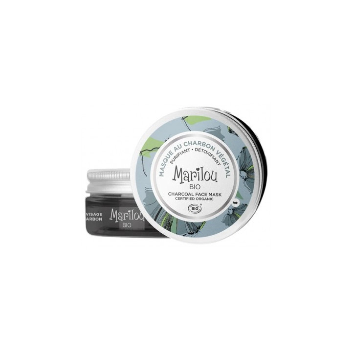 Masque au Charbon Végétal Marilou Bio pour peaux grasses et mixtes