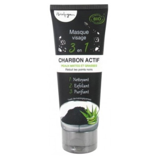 Masque Visage 3 en 1 Bio4you Charbon Actif