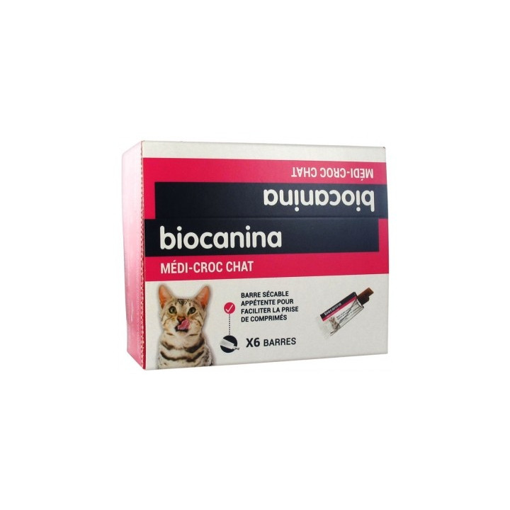 Biocanina Médi-Croc Chat - Barres sécables appétentes pour chats