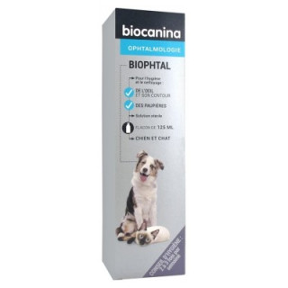 Biophtal Biocanina 125 ml, solution ophtalmique pour chiens et chats