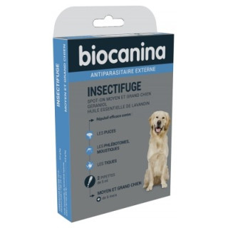 Insectifuge naturel pour chien - Biocanina Spot-On