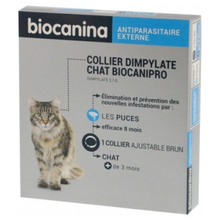 Collier antiparasitaire Dimpylate Chat Biocanipro