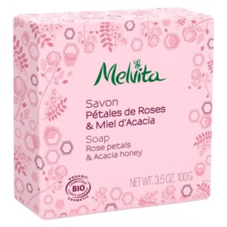 Savon bio Pétales de Roses & Miel d'Acacia