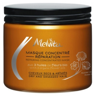 Masque Concentré Réparation Melvita pour cheveux secs