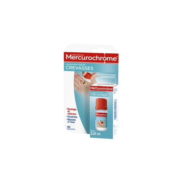 Mercurochrome Pansement Liquide Crevasses des Mains